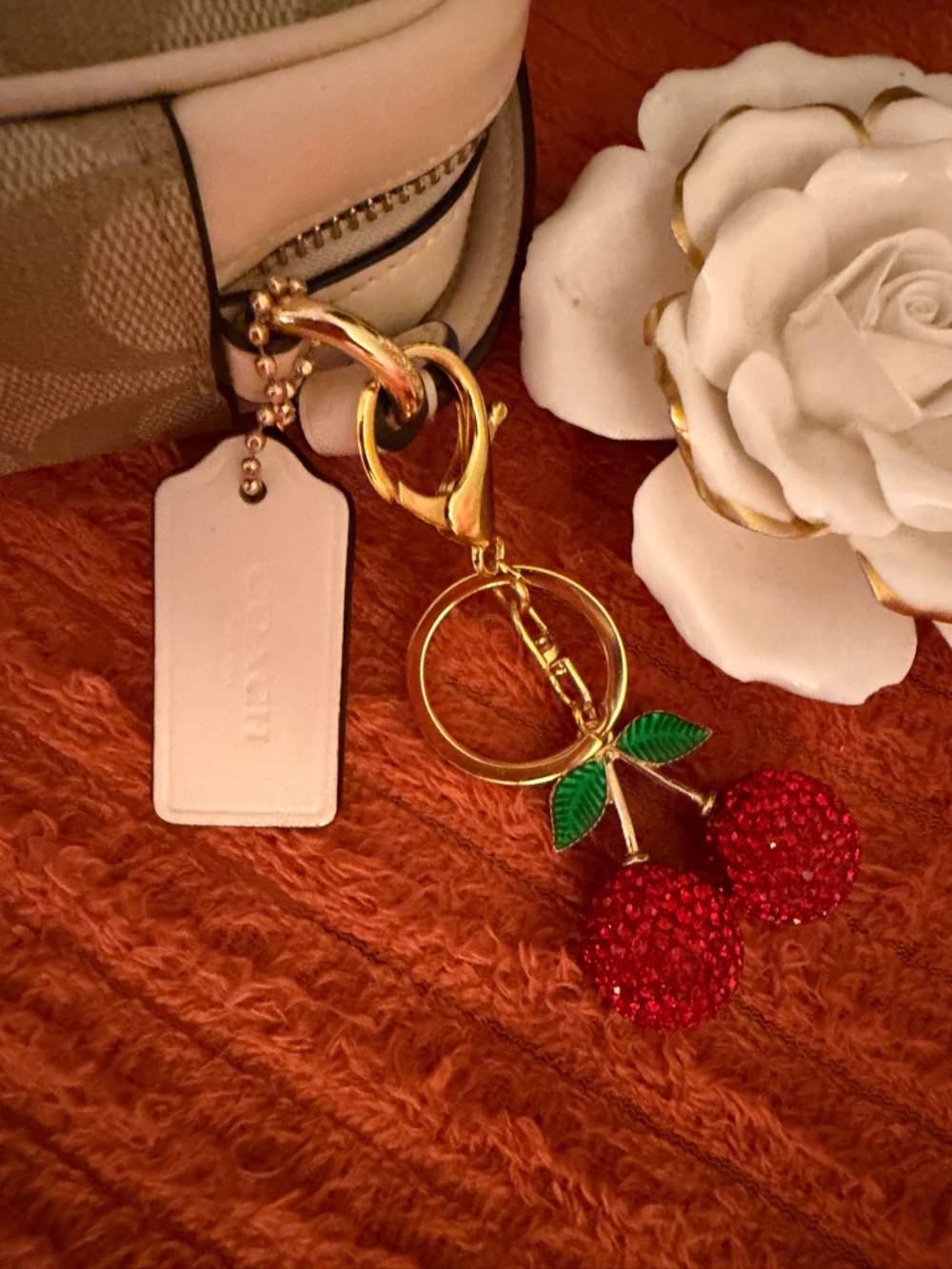 Coach Signature Monogram Crossbody Bag in Beige - Picture 15 of 16